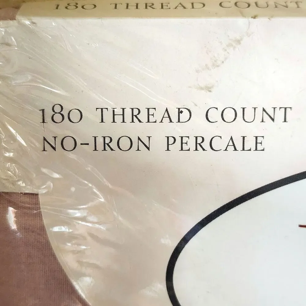 Springmaid Ultracale Full Size Flat Sheet 180 TC No-Iron Percale 50/50 Cotton